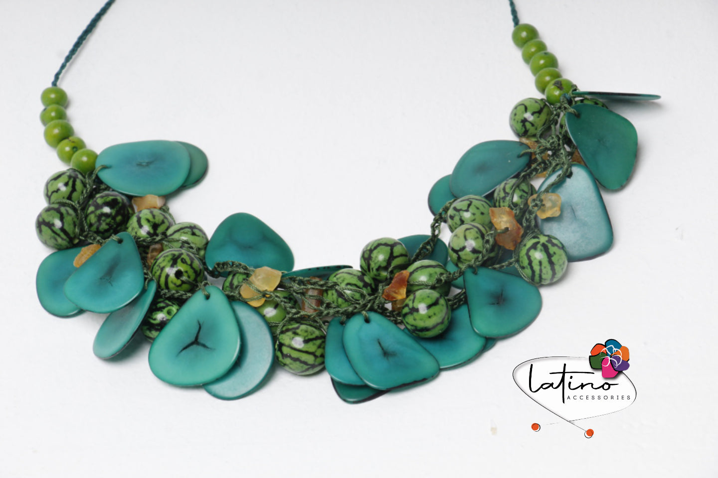 Emerald Green Tagua Necklace